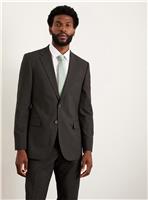 BURTON Charcoal Tailored Fit Essential Suit Jacket 38S