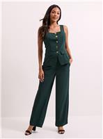 DOROTHY PERKINS Stitch Waistband Straight Leg Trouser 10