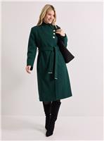 DOROTHY PERKINS Funnel Neck Belted Coat 8