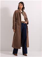 DOROTHY PERKINS Classic Midi Funnel Neck Coat 16