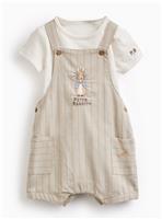 Beige Peter Rabbit Dungarees & Bodysuit Set 12-18 months
