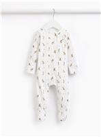 White Striped Peter Rabbit Sleepsuit Newborn