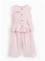 Pink Peter Rabbit Textured Top & Trousers Set 18-24 months