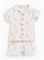 Cream Peter Rabbit Traditional Pyjamas Up to 3 mths