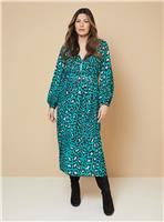 WALLIS Abstract Pin Tuck Detail Zip Midi Dress 22