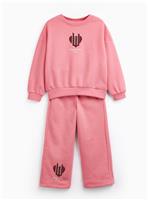 Pink Wicked Graphic Sweat Set 9 years