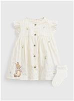 Yellow Peter Rabbit Print Dress & Socks Set 18-24 months