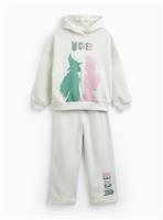 Green Wicked Graphic Hooded Sweat Set 12 years