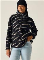 REGATTA Womens Frankie Borg Half Zip Fleece Black 20