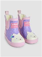 JOJO MAMAN B&Eacute;B&Eacute; Cosy Lined Cat Ankle Wellies 7 Infant
