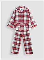 JOJO MAMAN B&Eacute;B&Eacute; Woven Check Pyjamas Cream 3-4 Years