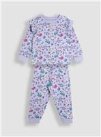 JOJO MAMAN B&Eacute;B&Eacute; Glow In The Dark Dinosaur Print Jersey Pyjamas 4-5 Years
