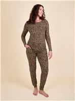 JOJO MAMAN B&Eacute;B&Eacute; Maternity & Nursing Leopard Pyjama Set L