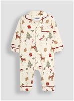 JOJO MAMAN B&Eacute;B&Eacute; Christmas All In One Pyjamas 2-3 Years