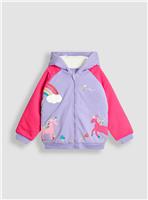 JOJO MAMAN BÉBÉ Unicorn & Rainbow Applique Cosy Hoodie 18-24 months