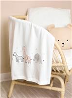 JOJO MAMAN B&Eacute;B&Eacute; Welcome Little One Embroidered Shawl One Size