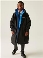 REGATTA Junior Unisex Waterproof Robe Black 5-9 Years