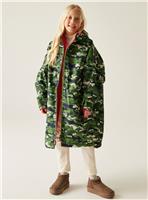 REGATTA Junior Unisex Waterproof Robe Camo 3-5 Years