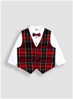 JOJO MAMAN BÉBÉ 3 Piece Bow Tie Waistcoat And Shirt Set 18-24 months