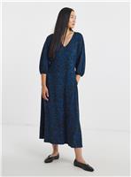 JD WILLIAMS Three Quarter Sleeve Soft Touch Jersey Tea Dress 22