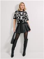 DOROTHY PERKINS Bow Detail Knitted Top XL