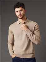 BURTON Cotton Rich Long Sleeve Knitted Polo S