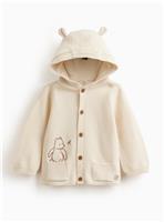 Cream Winnie The Pooh Hooded Cardigan 3-6 months