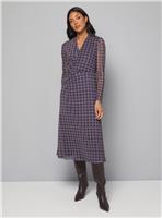 WALLIS Geo Mesh Wrap Neck Midi Dress 18