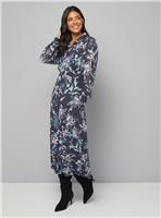 WALLIS Floral Mesh Button Through Shirt Dress 8