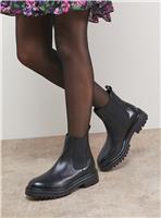 OASIS Lola Leather Chunky Chelsea Boots 7