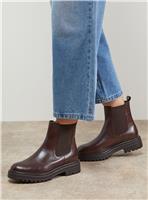 OASIS Lola Leather Chunky Chelsea Boots 7
