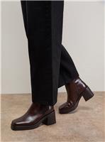 OASIS Barbara Leather Chunky High Heeled Chelsea Boots 4