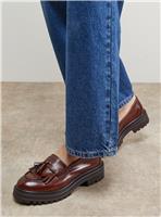 OASIS Brooker Leather Tassel Chunky Loafers 4