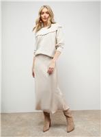 OASIS Bias Cut Satin Midi Skirt 10