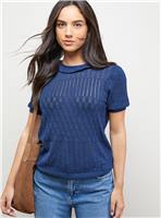 OASIS Puff Sleeve Ruffle Neck Short Sleeve Jumper M