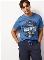 Blue Mustang Print Pyjamas XL