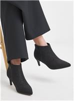 JD WILLIAMS Kitten Heel Pointed Toe Shoe Boot Wide Fit 9