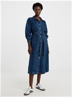 JD WILLIAMS Volume Sleeve Denim Midi Dress 24