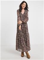 JD WILLIAMS Tie Neck Georgette Maxi Dress 32