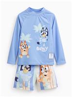 Bluey Rash Vest & Shorts Swim Set 5-6 Years