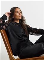 JD WILLIAMS Lace Sleeve Raglan Blouse 24