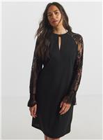 JD WILLIAMS Lace Sleeve Shift Dress 8