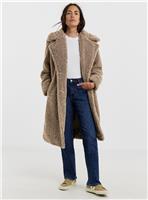 JD WILLIAMS Button Front Teddy Borg Coat 8