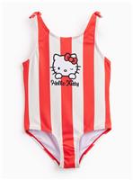 Red Striped Hello Kitty Swimsuit 4-5 Years