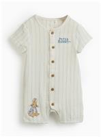 Blue Stripe Peter Rabbit Romper Up to 3 mths