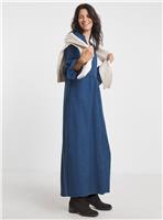 JD WILLIAMS Collarless Placket Flared Sleeve Smock Dress 18