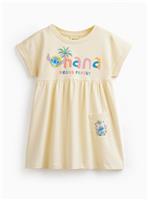Cream Lilo & Stitch Print Jersey Dress 2-3 years