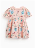 Pink Gabby's Dollhouse Print Jersey Dress 3-4 years