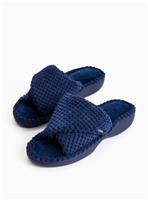 Navy Popcorn Cupsole Slippers M