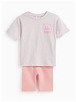 Pink Disney Princess Graphic T-Shirt & Shorts Set 5-6 years